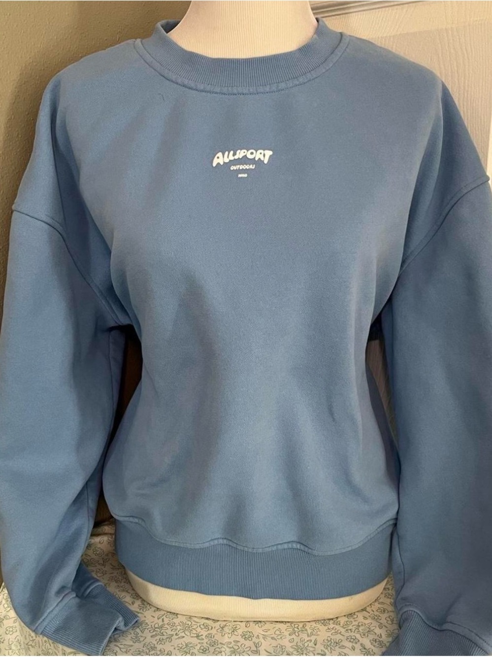 Wilo The Label Blue Crewneck Sweatshirt - Women's Casual Pullover